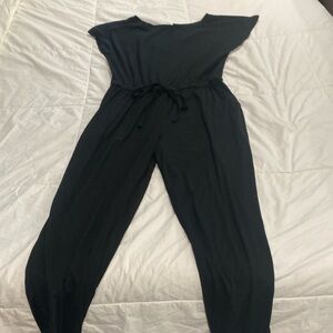 Black Cap sleeve jumpsuit